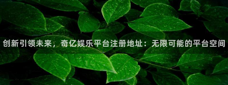 琳琅娱乐分红代理计划：创新引领未来，奇亿娱乐平台注册地址：无限可能的平台空间
